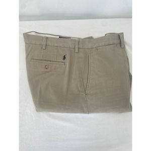 Polo Ralph Lauren Chino Pants Mens 40/32 Classic Fit Stretch Casual Brown